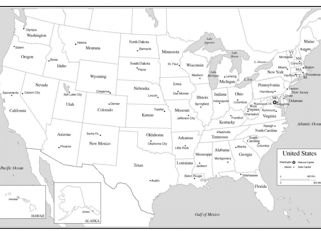 Free Printable Us Map With States And Capitals Printable US Maps
