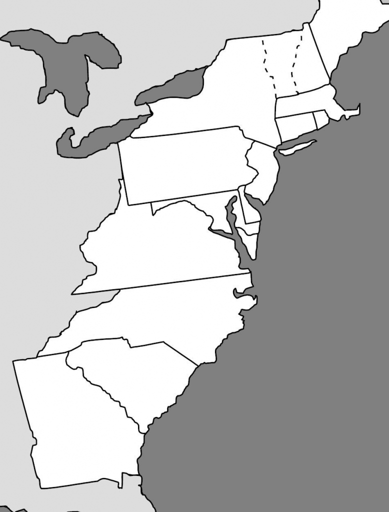 13 Colonies Map | Homeschool - History | 13 Colonies, Map Quiz, Colonial | Us Map 13 Colonies Printable