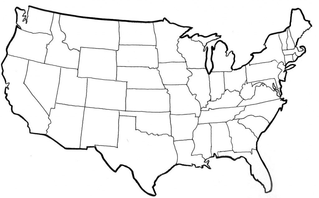 United States Map Blank Pdf - Map