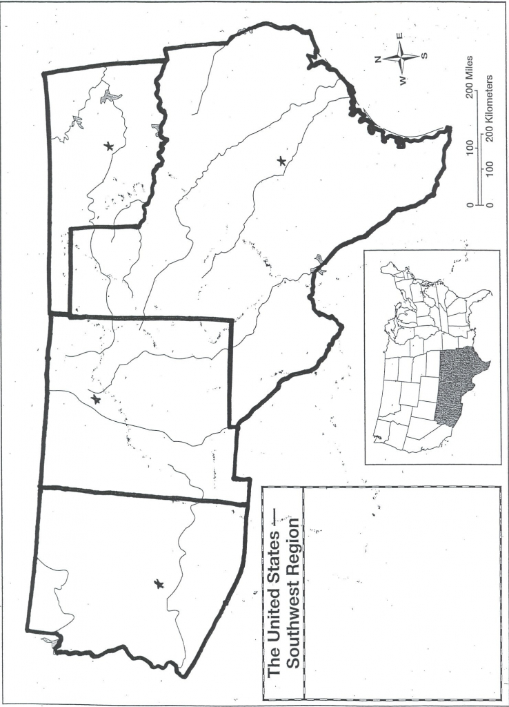 1848 Southwest Us Map Blank Maps United States 429702 New Printable | Printable Map Of Southwest United States
