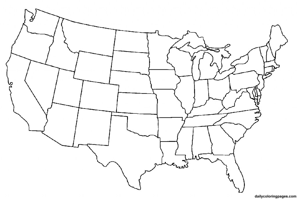2 Page United States Map | Blank Us Map Png