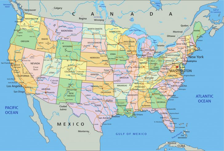 Amazing United States Map And Oceans Pics - Printable Map - New