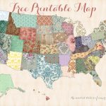Becky, How Cute Is This Free Printable Map? I Thought Of You | Pretty Printable Us Map