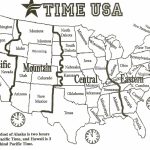 Black And White Us Time Zone Map   Google Search | Social Studies | Printable Us Map Black And White