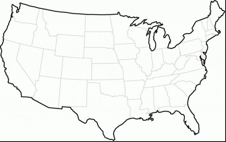 Printable Map Of Continental Us