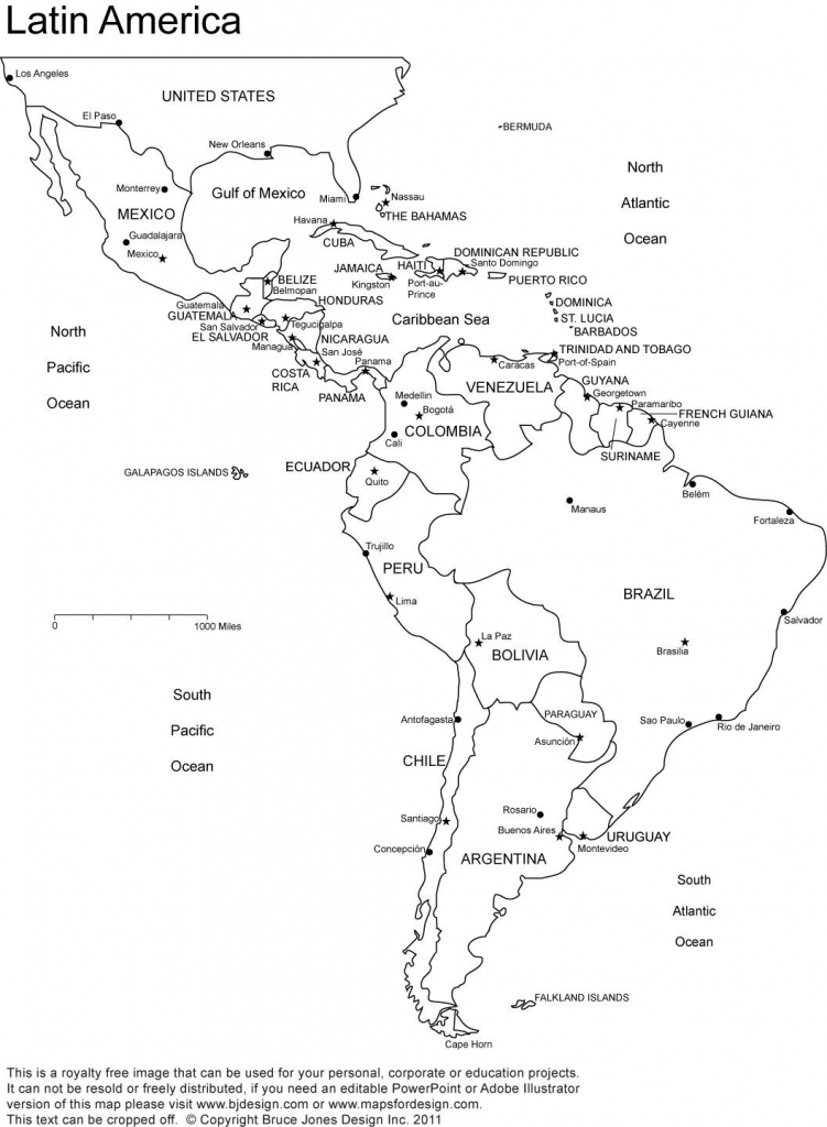 Blank Map Of Latin American Countries 4 | Globalsupportinitiative | Printable Map Of Latin American Countries