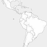 Blank Map Of Latin American Countries And Travel Information | Printable Map Of Central American Countries
