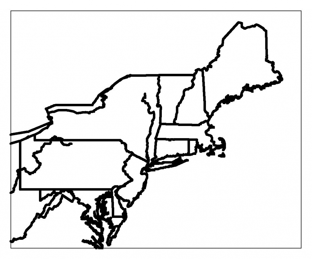 Blank Map Of Northeast Region States | Maps | Printable Maps, Us | Printable Map Northeast Region Us