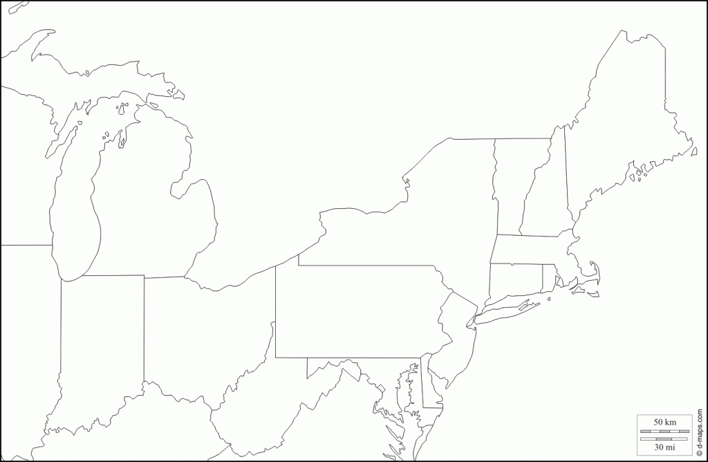 Northeast Region Map With States And Capitals Sketch Coloring Page