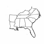 Blank Map Of Southeast Region Within Us | Map | Geography Map, Us | Printable Blank Map Of The Southeast United States