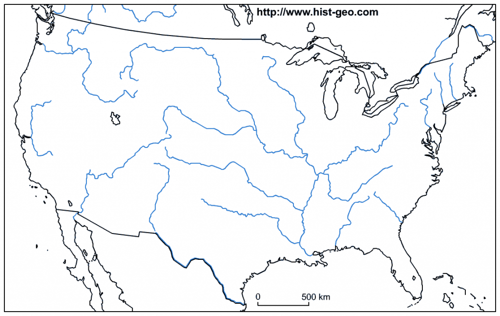 United States Map Unlabeled Fresh Us Map Rivers Blank Blank Us Map With Rivers Printable Us Maps 