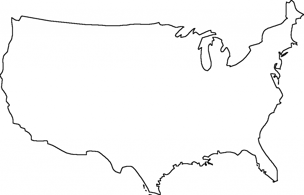 Blank Map Of The United States - Free Printable Maps | Blank Us Map Black Borders