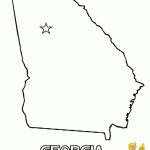 Blank Map Outline Georgia Coloring Page At Yescoloring. | Free Usa | Printable Map Of Georgia Usa