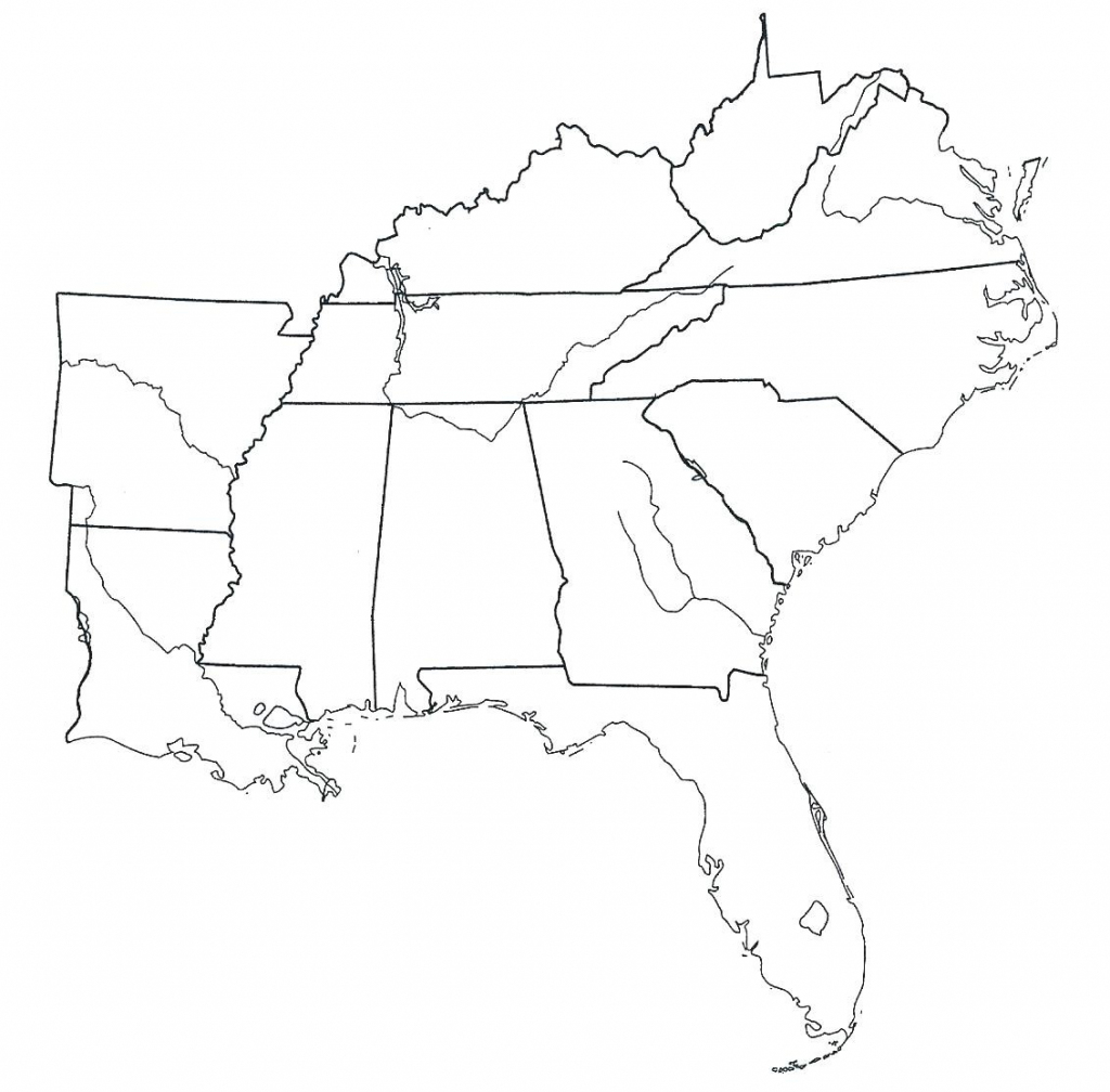 Southeast Region Map Printable