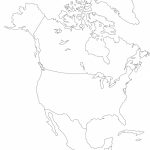 Blank Outline Map Of North America And Travel Information | Download | Printable Map Of North American Countries