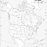 Blank Physical Map Of North America With Rivers And Travel | Printable Blank Physical Map Of The United States