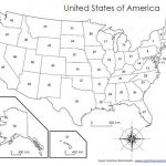 Blank State Map Worksheet | Printable Map | United States Map Printable Worksheet