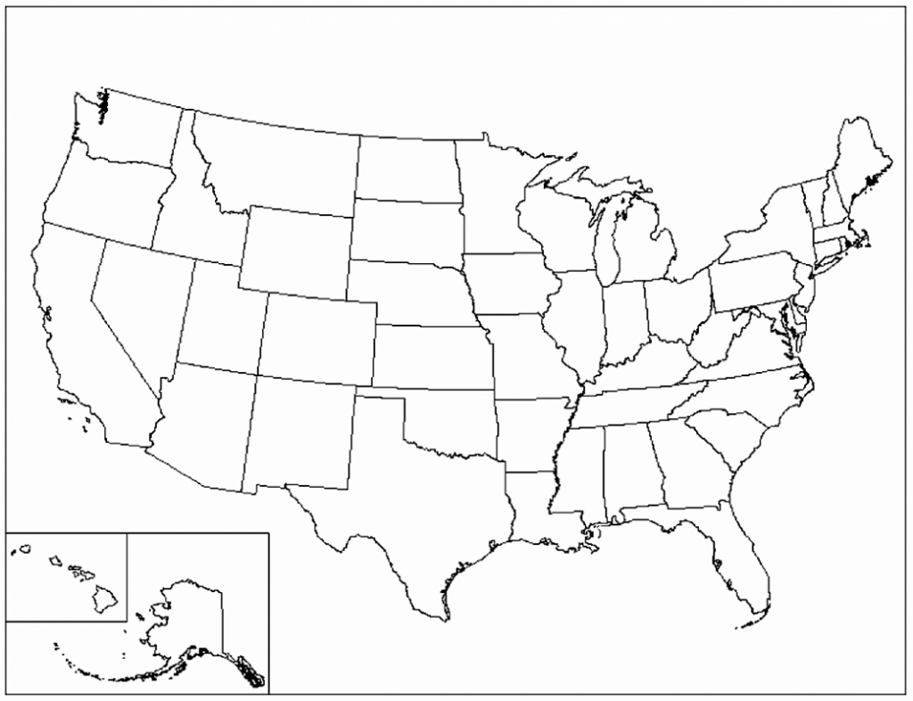 Blank United States Map | Blank Us Map Printable | Blank Usa Map Printable