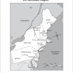 Blank Us Map Northeast Region Of Usa Highlighting In Free Printable | Printable Map Of Northeast Usa
