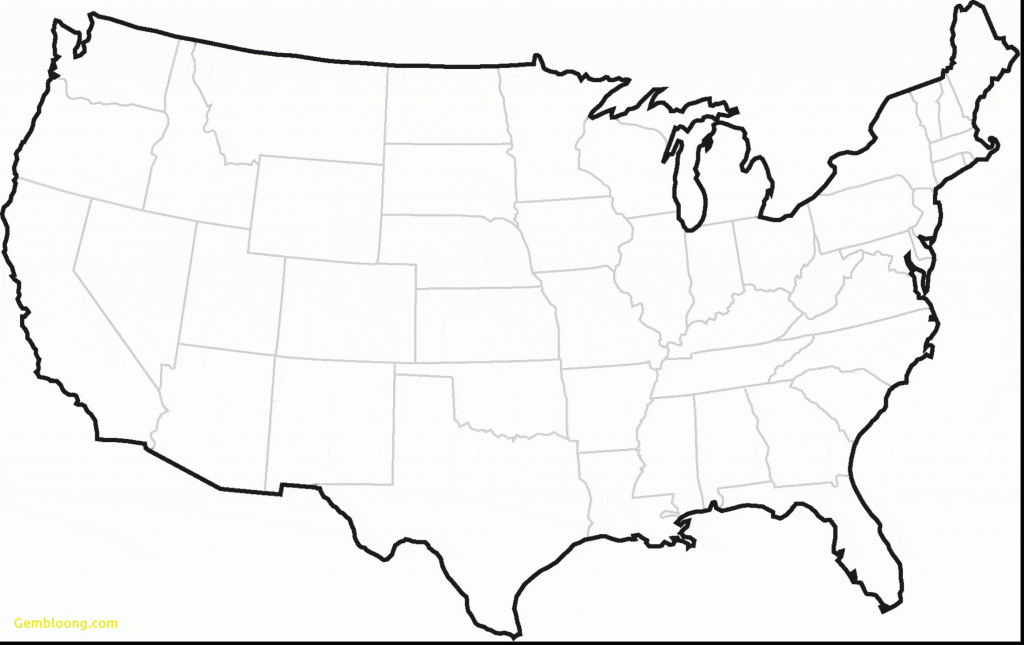 United States Map Template Blank