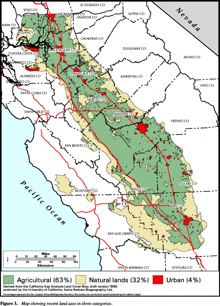 Central Valley Map California Printable Central Valley United States | Printable Map Of Central Usa