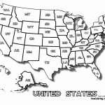Coloring Page Of United States Map With States Names At Yescoloring | 8X10 Printable Map Of The United States