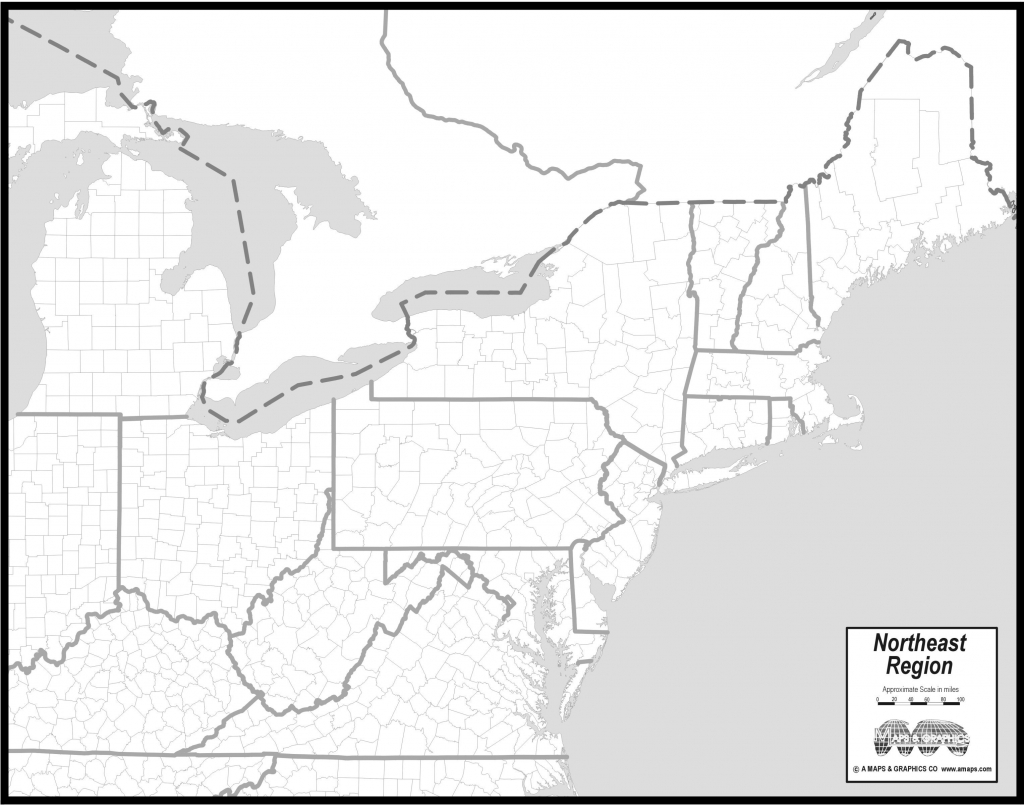 Printable Blank Map East Coast