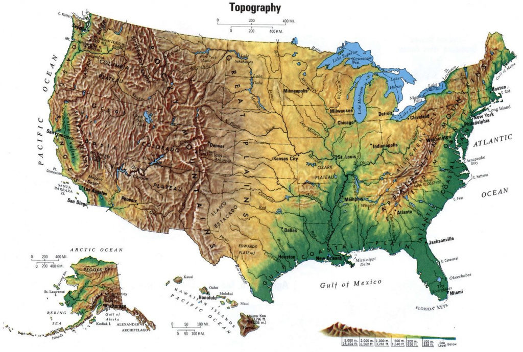 Eastern Us Elevation Map Globe Topographic Map East Coast Usa 16 For | Printable Topographic Map Of The United States