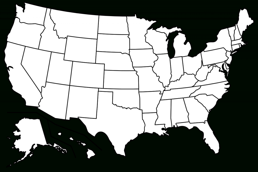 File:blank Us Map Borders.svg - Wikimedia Commons | Blank Us Map With Borders