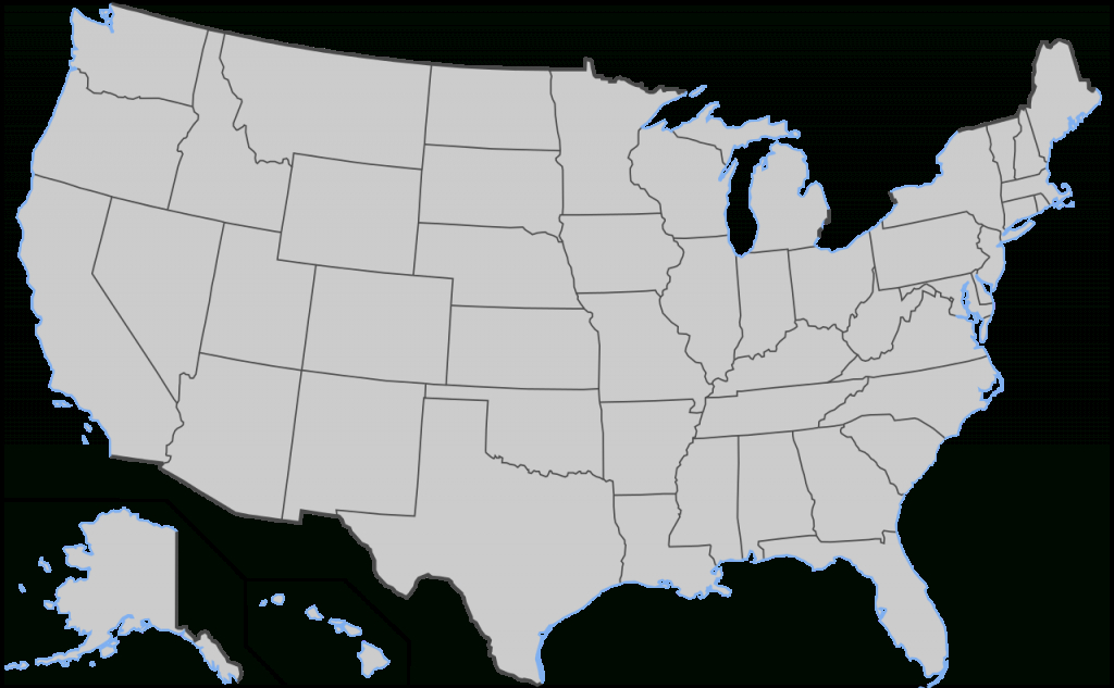 Map Of Usa With State Borders And Names United States Map | The Best ...