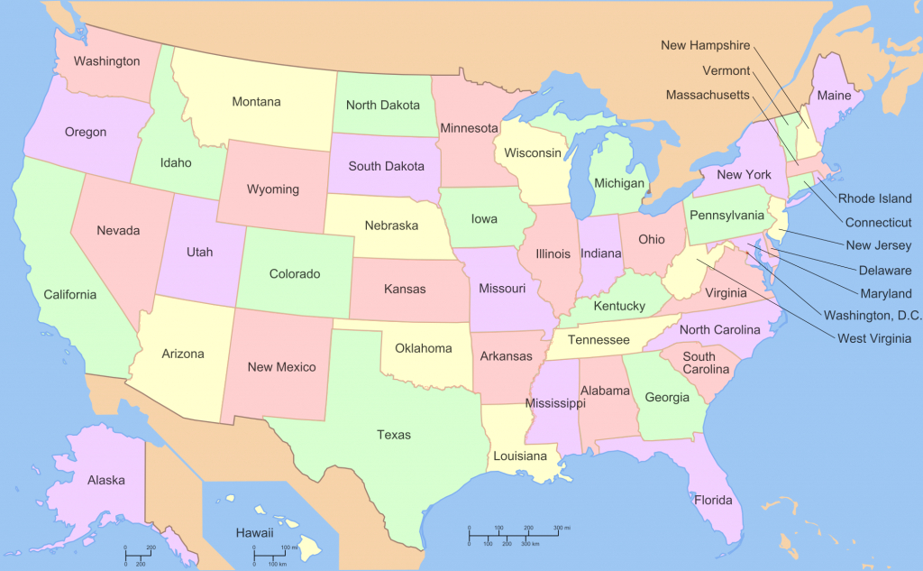 File:map Of Usa With State Names.svg - Wikimedia Commons | Printable Clear Map Of The United States