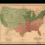 Free And Slave States Map   State, Territory, And City Populations | Printable Map Of The United States During The Civil War