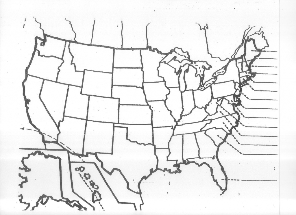 Blank US Map Quiz Printable