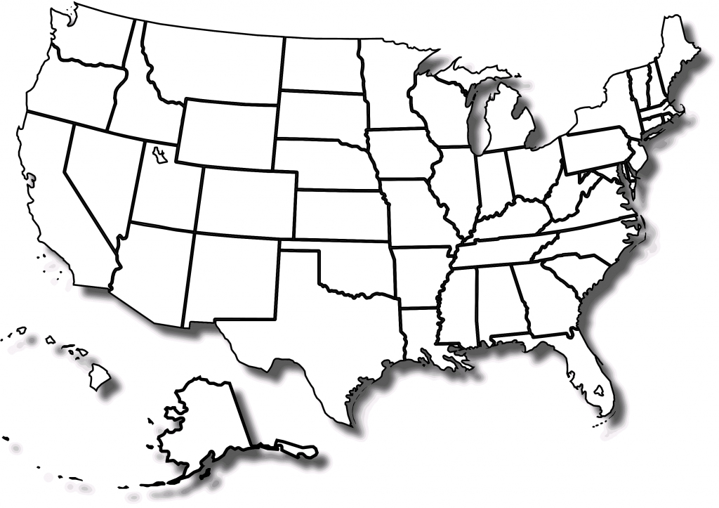 Printable Us Map Without State Names | Printable US Maps