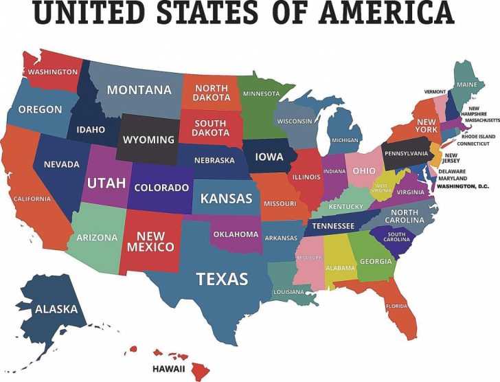 Printable Us Map Labeled