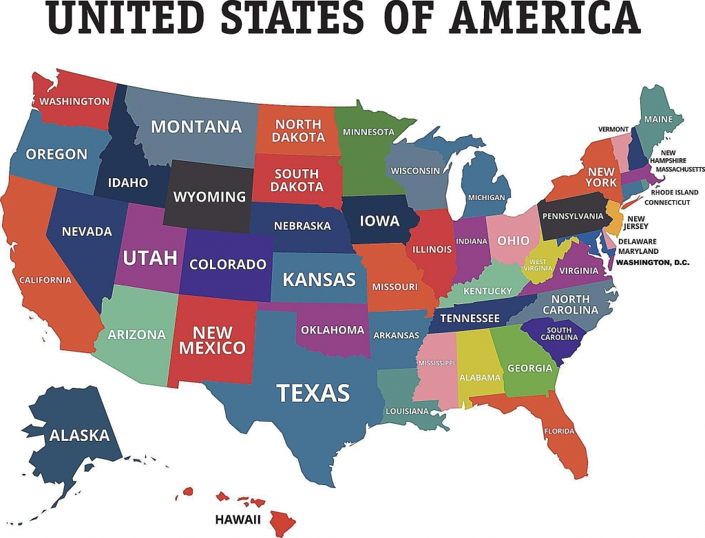 Usa Labeled Map Printable Printable US Maps
