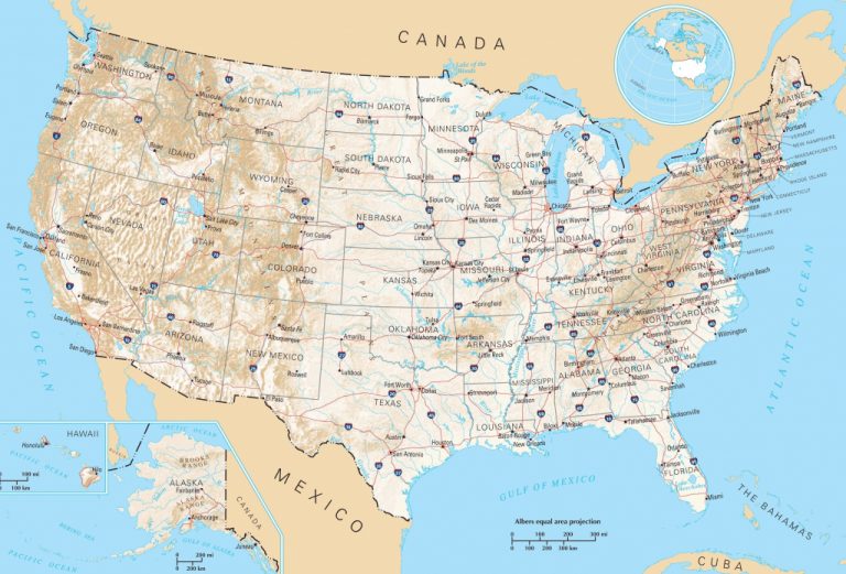 Free Printable Us Highway Map Usa Road Map New Free Printable Us ...