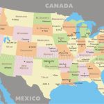 Free Printable Us States And Capitals Map | Map Of Us States And | Blank Us Map With Capitals Printable