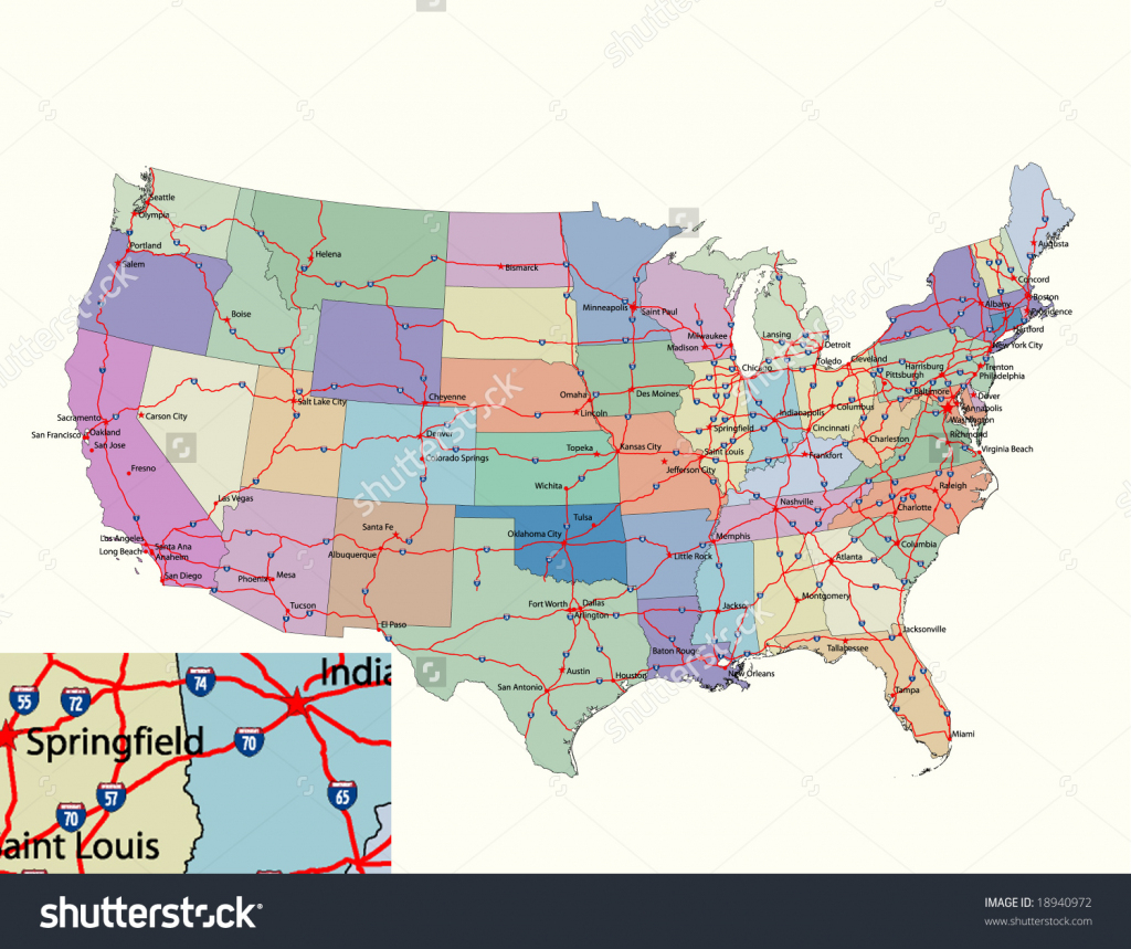 Printable Us Map With Interstate Highways Printable Us Maps Best