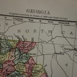 Georgia Antique Map Of Georgia State Us   Beautiful Original 1880 | 8X11 Printable Us Map