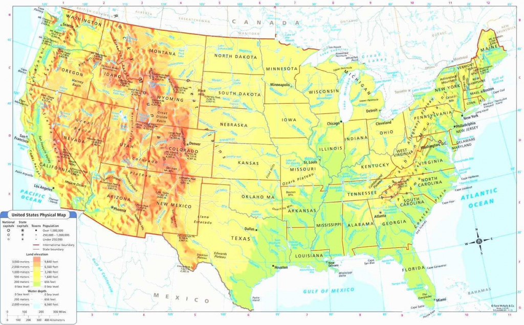 Google Maps Usa Lovely Us Physical Map Rivers In United States With | Free Printable Us Map With Rivers