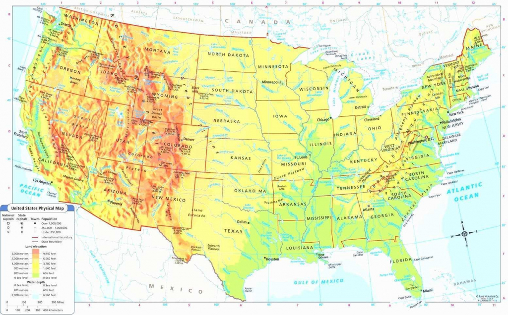 Google Maps Usa Lovely Us Physical Map Rivers In United States With | Physical Map Of Usa Printable