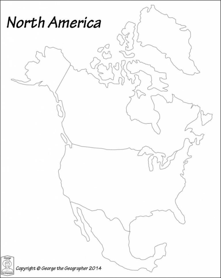 Image Result For Printable North America Continent Worksheet ...