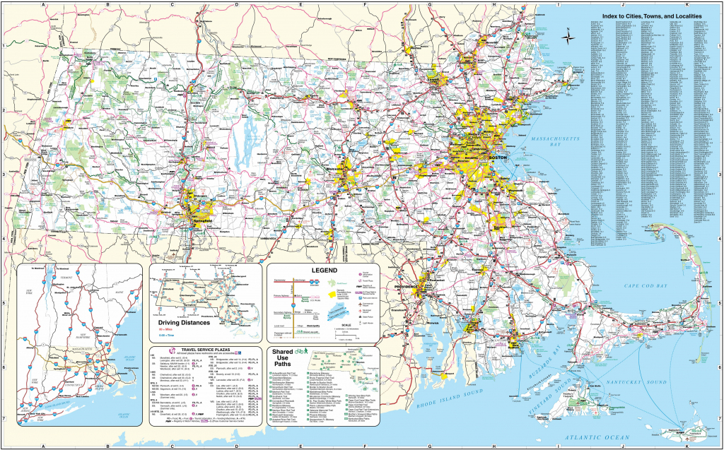 Large Massachusetts Maps For Free Download And Print | High | Printable Map Of New England Usa