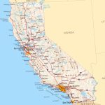 Large Road Map Of California California Map With Cities Printable | Printable Map Of California Usa