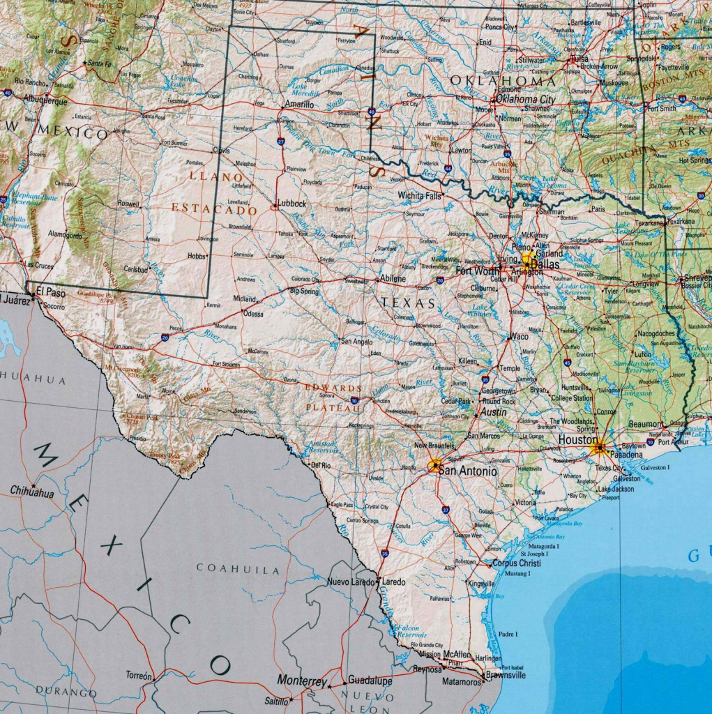 Large Texas Maps For Free Download And Print | High-Resolution And | Printable Map Of Texas Usa