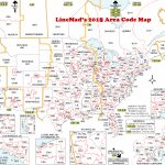 Lincmad's 2019 Area Code Map With Time Zones | Printable Map Of Us Time Zones And Area Codes