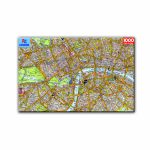 London Puzzles: London Atoz Map 1000 Piece Jigsaw Puzzlerobert | Printable Map Of Usa Jigsaw Puzzle