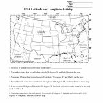 Longitude And Latitude Printable Worksheet | Latitude And Longitude | Us Map With Latitude And Longitude Printable