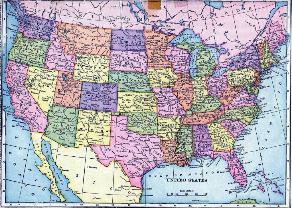 Free Printable Usa Map With Major Cities Printable US Maps